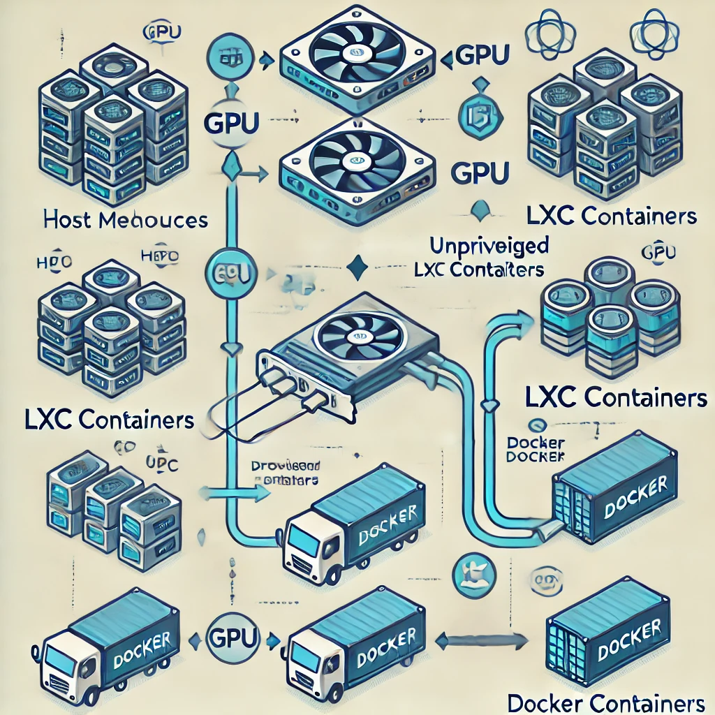 diagram showing the flow of GPU resources