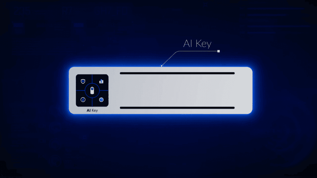 The UniFi Protect AI Key management interface with intuitive controls for artificial intelligence technologies.
